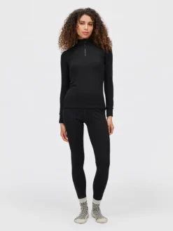 Aurora Oda Ull HZ D Myk ulltopp med halfzip til dame