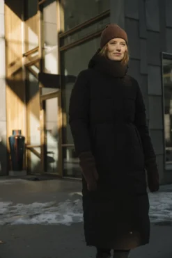 Mode Ada Parkas D Lang vattert parkas til dame