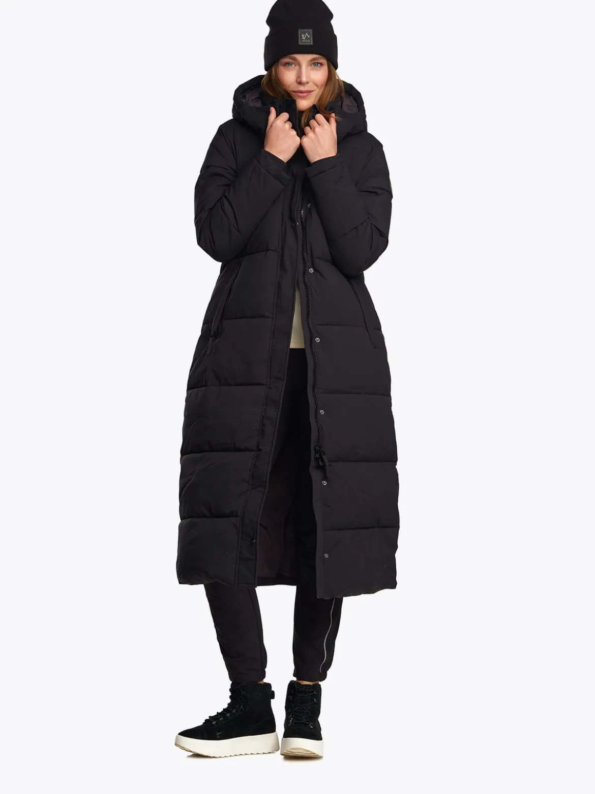 Mode Ada Parkas D Lang vattert parkas til dame