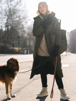 Mode Ada Parkas D Lang vattert parkas til dame