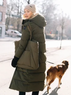 Mode Ada Parkas D Lang vattert parkas til dame