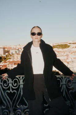 Mode Alva Pile Jakke D Myk pilejakke i oversized A-fasong