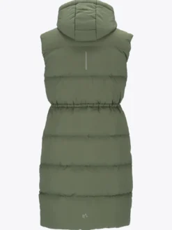 Mode Eva Puffy Vest D Lang vattert vest til dame