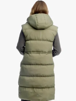 Mode Eva Puffy Vest D Lang vattert vest til dame