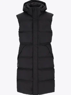 Mode Eva Puffy Vest D Lang vattert vest til dame