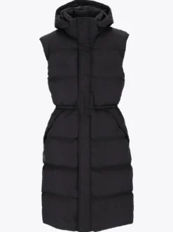 Mode Eva Puffy Vest D Lang vattert vest til dame