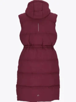 Mode Eva Puffy Vest D Lang vattert vest til dame