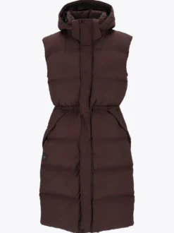 Mode Eva Puffy Vest D Lang vattert vest til dame