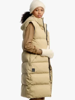 Mode Eva Puffy Vest D Lang vattert vest til dame
