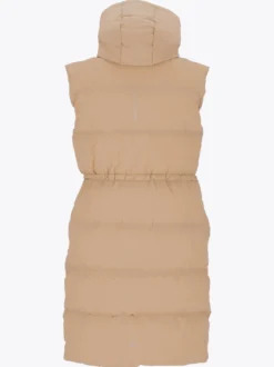 Mode Eva Puffy Vest D Lang vattert vest til dame