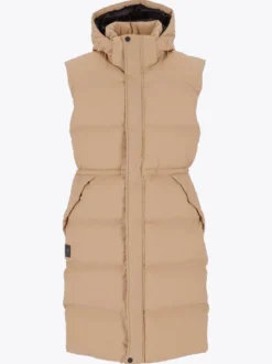 Mode Eva Puffy Vest D Lang vattert vest til dame