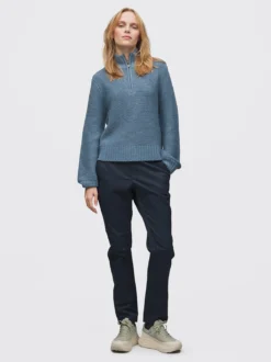 Mode HZ Strikk D Myk strikkegenser i ullblanding med halfzip
