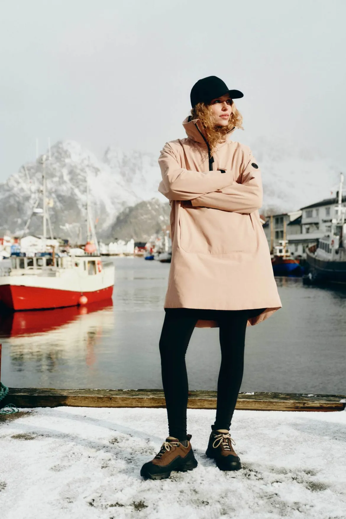 Mode Insulation Poncho D Lett vattert poncho til dame