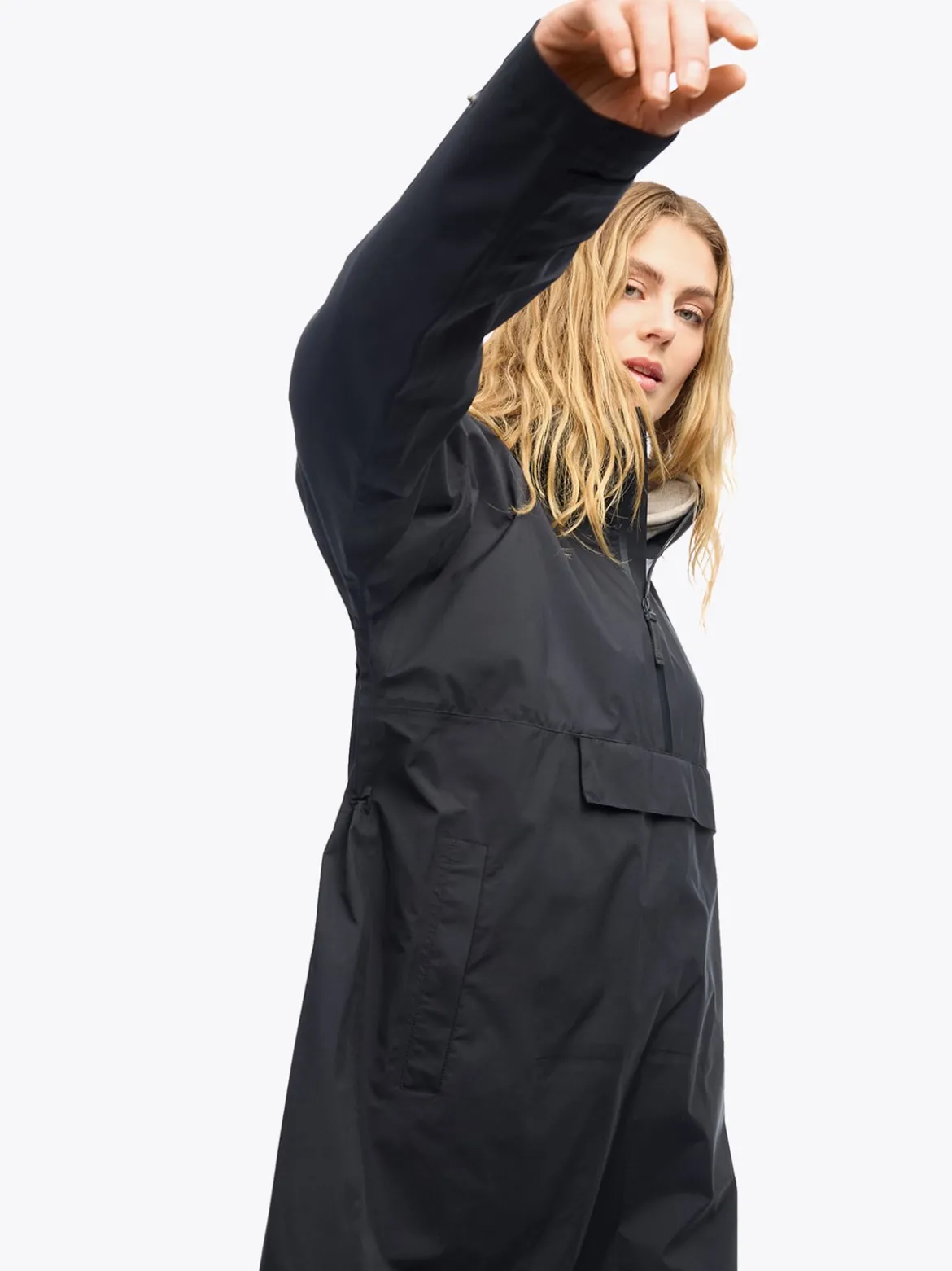 Mode 3L Poncho D Tynn og lett 3-lags poncho til dame