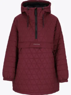Mode Quilted Anorak D Quiltet anorakk i oversized fasong