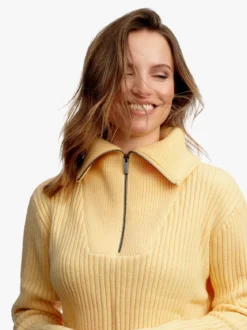 Mode Rib HZ Knit D Halfzip strikkegenser til dame