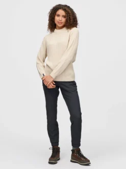 Mode Rib RN Sweater U Ribbestrikket genser i ullblanding