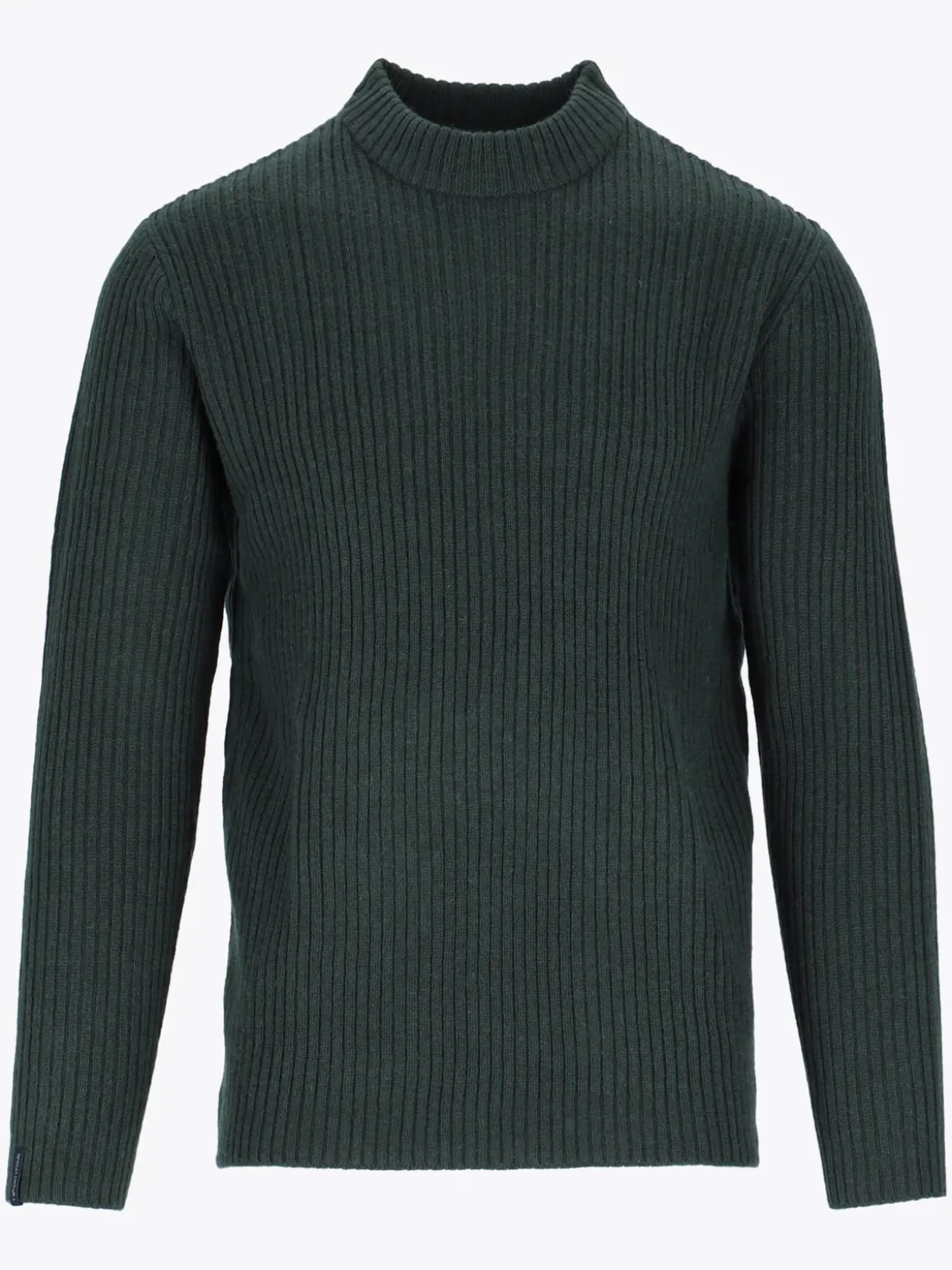 Mode Rib RN Sweater U Ribbestrikket genser i ullblanding