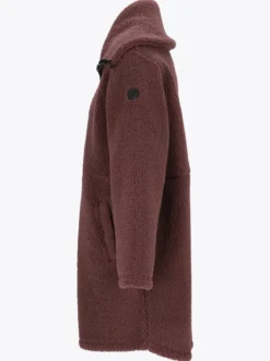 Mode Teddy Kåpe D Varm teddyfleece-kåpe