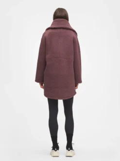 Mode Teddy Kåpe D Varm teddyfleece-kåpe