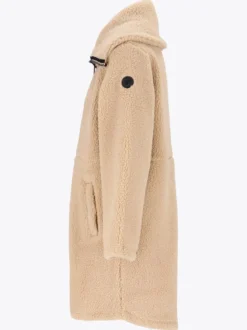 Mode Teddy Kåpe D Varm teddyfleece-kåpe