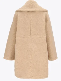 Mode Teddy Kåpe D Varm teddyfleece-kåpe