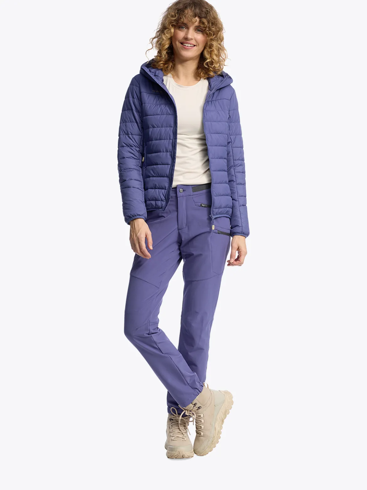 Mode Thermal Jakke D Jakke med BamCoalTex vattering til dame