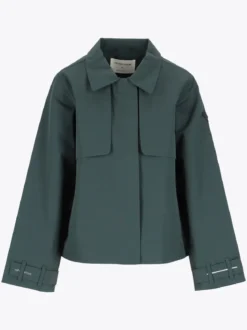 Mode Trench Jakke D Kort trenchcoat til dame