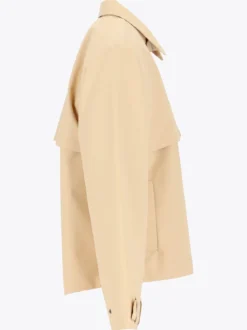 Mode Trench Jakke D Kort trenchcoat til dame