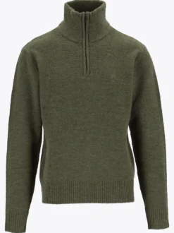 Venture Light Strikk H Halfzip genser i ullblanding til herre