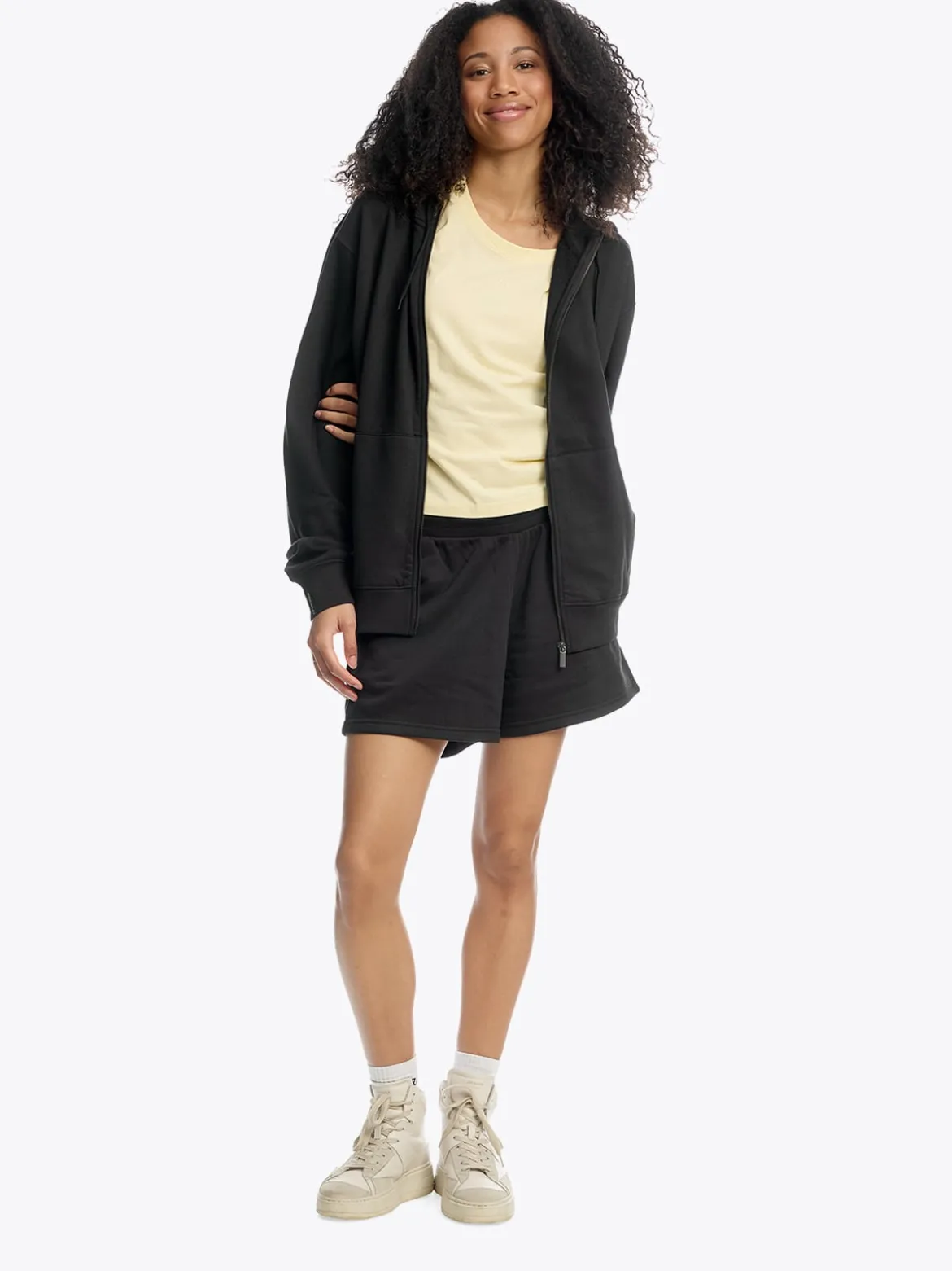 & Zip Hoodie U Myk og komfortabel hettejakke i unisex